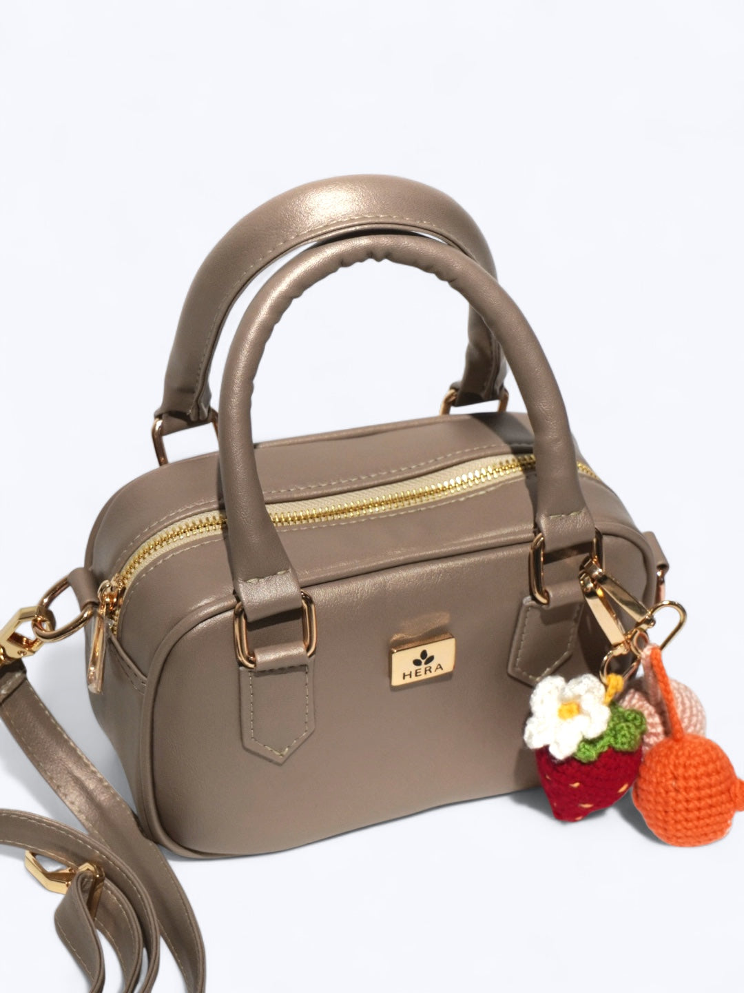 Bolso manos libre Siena Taupe - Hera Shoes & Bags