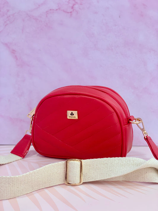 Bolso bandolero Artemisa rojo - Hera Shoes & Bags