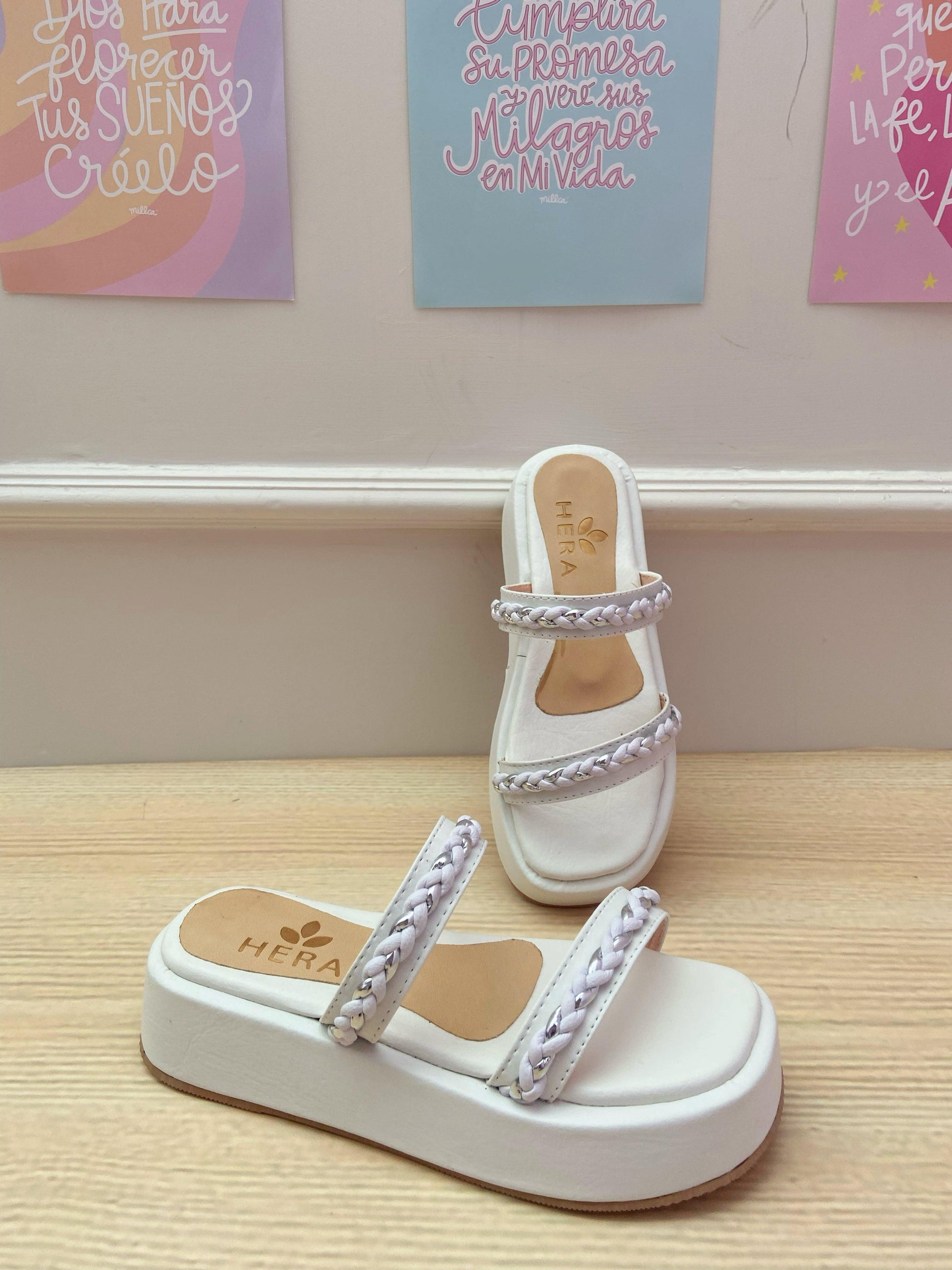 Sandalias Victoria blanca – Hera Shoes Bags