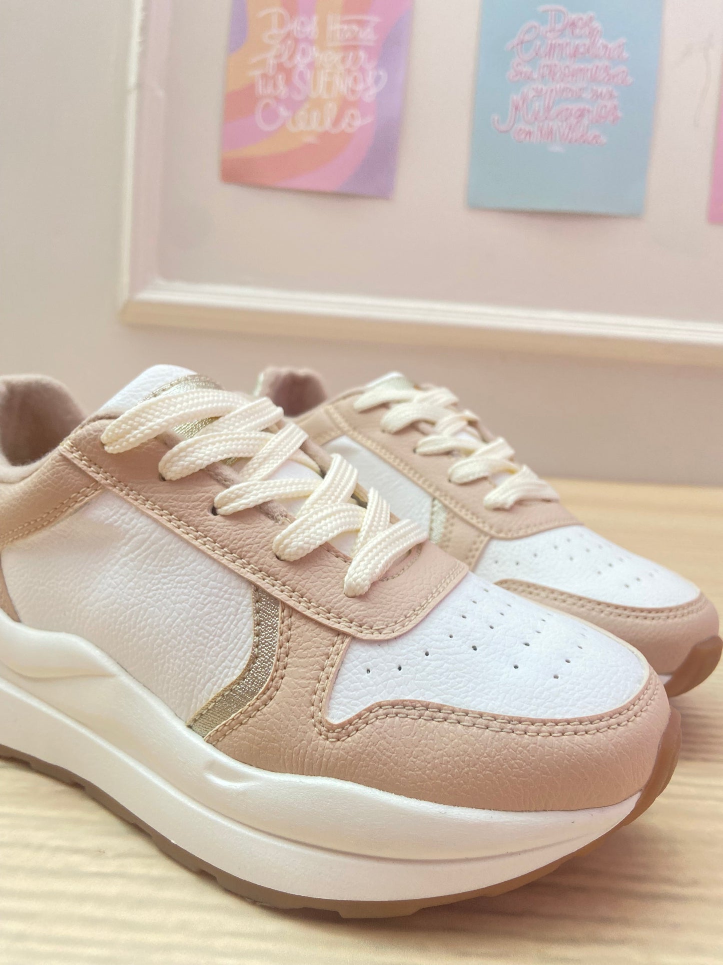 Tenis Atlantis beige - Hera Shoes & Bags